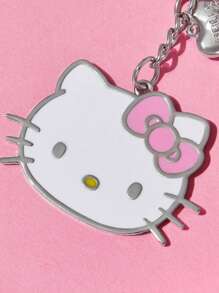 HELLO KITTY AND FRIENDS | SHEIN 水钻可爱3D蝴蝶结心形钥匙扣包挂饰，情人节