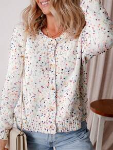 Astylish Women Colorful Long Sleeved Knit Drop Shoulder Cardigans Spring Fall Cardigan Sweaters