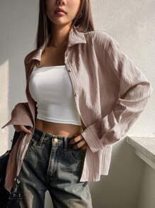DAZY Blusa suelta y casual de uso cotidiano para mujer, primavera y verano
