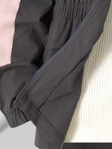 Tween Girls' Contrast Color Zip Up Hoodie Jacket, Casual & - Multicolor - View 4