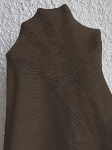 SHEIN LUNE Women's Solid Color Casual Short Sleeve Cardigan