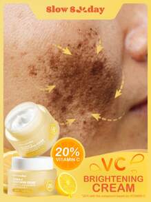 SlowSunday 维生素 C 亮肤霜，护肤，Vc，亮肤，保湿，均匀肤色，适合所有肤质，适合秋冬，秋季护理，舒适的秋冬风格，适合秋冬，Y2K，适合万圣节、派对和礼物、感恩节和新年、感谢礼物、圣诞节、圣诞礼物 - 白色 - 查看 6