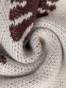 SHEIN LUNE New Handmade Unique Knitted Loose Casual Dress - Multicolor - View 4