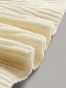 Flirla 大码女式纯色简约日常休闲时尚荷叶边领开衫