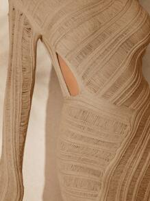 Hauture Dziewczęta nie płaczą, damska sukienka z solidnej dzianiny