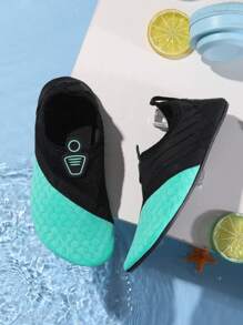 儿童轻便透气网底沙滩鞋、瑜伽鞋、游泳鞋，夏季款 - 綠色 - 查看 4