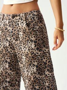 Bohemela Leisure Woven Low-Waist Women Leopard Print Harem Pants - Multicolor - View 4