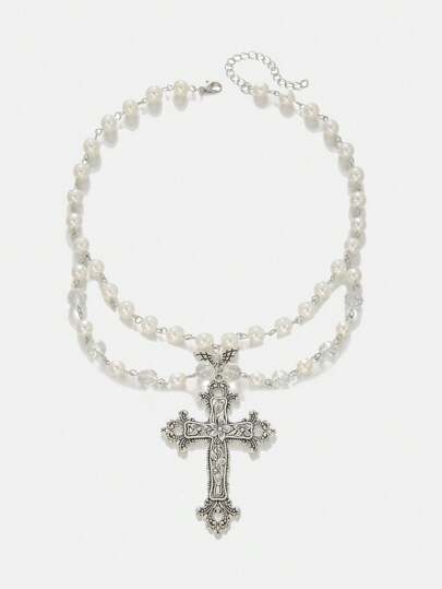 Goth 1pc Gothic Dark Pendant Necklace Jewelry, Halloween