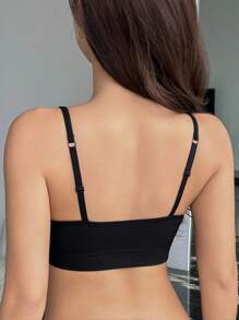 DAZY Seamless Wireless Padded Bra , Black - Black - View 2