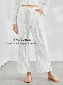 Ocili Pantaloni A Quadri Comodi Per Il Tempo Libero Da Donna Per La Casa