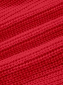 Cozy Pixies Baby Girl Casual Pullover Crew Neck Red Sweater - Red - View 4