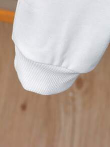 2 件套年轻男孩休闲运动学院街头时尚宇航员图案运动衫和裤子套装，适合日常穿着、上学、郊游、运动、春秋季节 - 彩色 - 查看 8