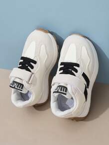 Toddler Boys' Fashionable Casual Sports Shoes, PU Leather Upper, Waterproof, Anti-Slip, Comfortable For Baby Boys And Girls - Black and White - View 5