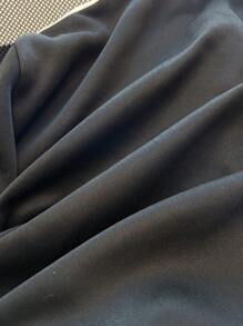 Sudadera holgada de punto negro para adolescentes con estampado universitario en inglés de estilo casual