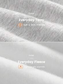 GLOWMODE Áo hoodie Unisex hàng ngày có túi cơ bản, giản dị hàng ngày - Xám - Xem 4