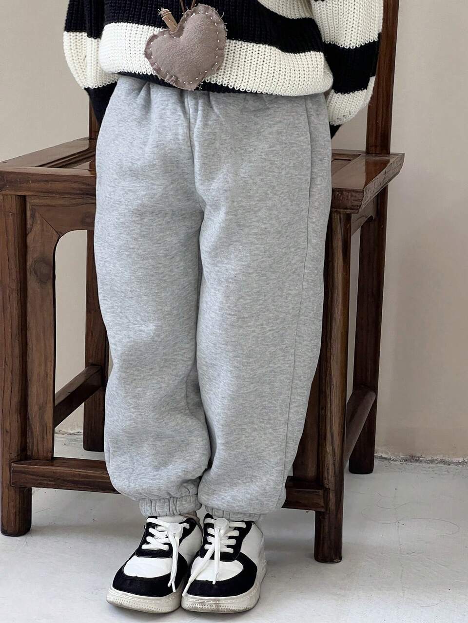 Girls Young Girl Solid Color Casual Pants