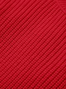 Cozy Pixies Baby Girl Casual Pullover Crew Neck Red Sweater - Red - View 7