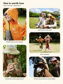 SHEIN Langarm Mädchen T-Shirt im Outdoor Freizeitstil für den Herbst, Kontrasfarbige Blockdesign Camping Musterung, bequemer, atmungsaktiver, weicher Stoff, geeignet für Outdoor-Aktivitäten, Camping, Stadtbummel - Verschiedenfarbig - Übersicht 7