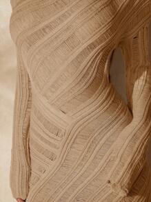 Hauture Dziewczęta nie płaczą, damska sukienka z solidnej dzianiny