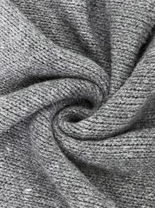 SHEIN Unity Plus Size Women's Solid Color Simple Daily Sweater, Off-The-Shoulder, Long Sleeve Knit Pullover Fall Winter Outfit