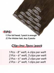 Seamless Clip Ins 115g Silky Straight 2 Dark Brown PU Seamless 7PCS Clip In Human Hair Extensions Clip Ins Hair Extensions