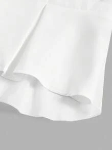 SHEIN Clasi 女士翻领纽扣长袖商务西装外套，成熟优雅 - 白色 - 查看 6