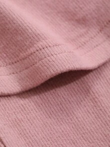 DAZY 交叉领设计修身家居服套装睡衣