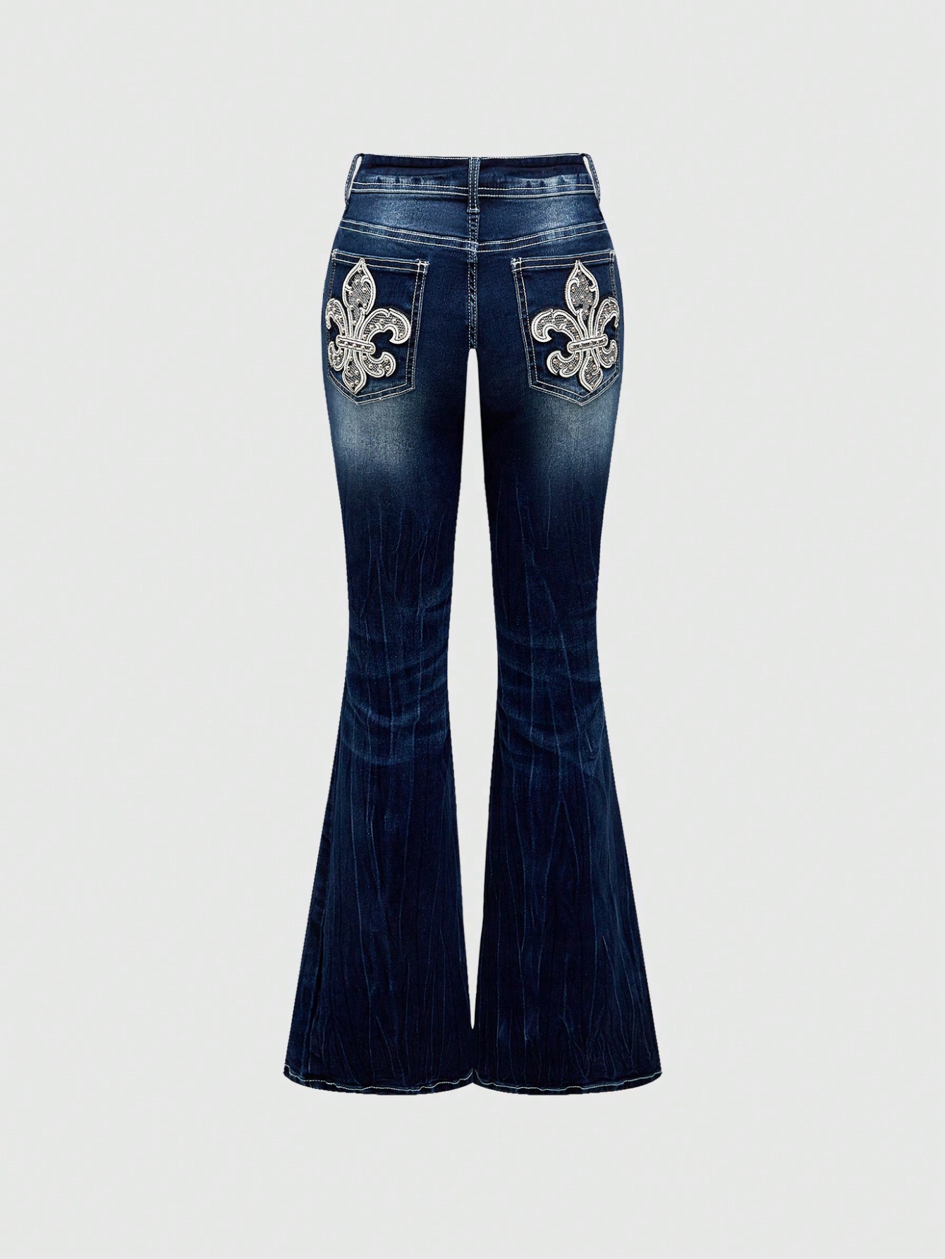 パンツ 00s destroy studded flare denim Y2K punk 00s destroy studded flare denim Y2K punk メンズ
