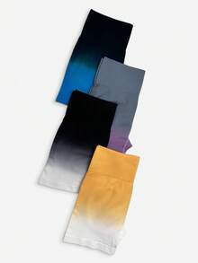 Seamluxe SHEIN Sport 女士渐变色印花高腰休闲运动短裤 - 彩色 - 查看 6