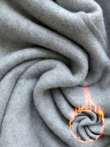 Chiquease Nữ Bất Đối Xứng Cổ Lạnh-Vai Dài Tay Màu Thời Trang Tối Giản Cổ Bất Đối Xứng Trang Áo - Màu Xám nhạt - Xem 5