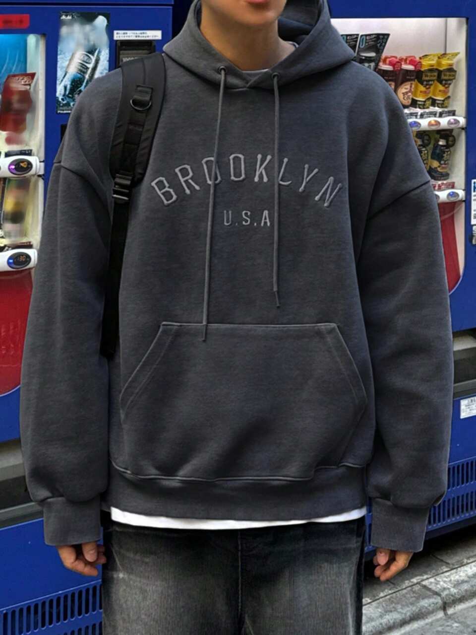 Men's Autumn Letter Embroidered Hoodie