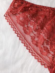 5pcs/Pack Women Lace Trim Panties - Multicolor - View 5