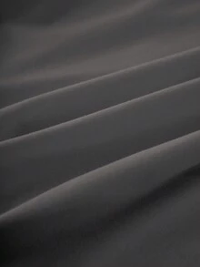 SHEIN EZwear 超大万圣节幽灵与南瓜图案圆领短袖 T 恤，宽松女式休闲夏季 T 恤，棉混纺 - 深灰色 - 查看 5