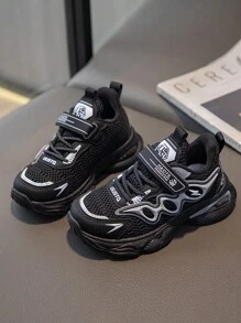 2024 Spring Autumn New Kids Running Shoes, Breathable Mesh Sneakers For Boys And Girls - Black - View 2