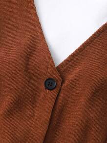 2pcs/Set Teen Girl Casual/Work Ribbed Knit Dress And Long Sleeve Top Set, Autumn/Winter