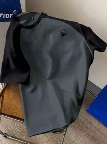 Manfinity Joysei Camiseta de manga raglán de ajuste regular para hombres