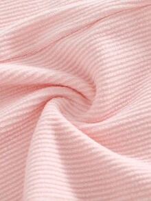 Cozy Pixies 女婴字母印花弹性腰部撞色打底裤 - 粉色 - 查看 4