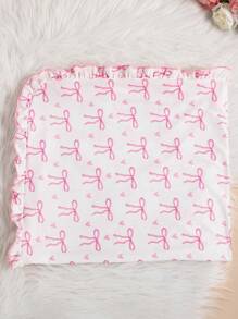 SHEIN 3-teiliges Set Baby Mädchen Schlafanzug mit Schmetterling Muster, weiß, Langarm, mit Romper, Hut und Lätzchen