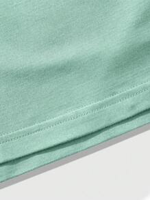 Manfinity Homme Men's Casual Letter Embossed Crew Neck Short Sleeve T-Shirt, Summer