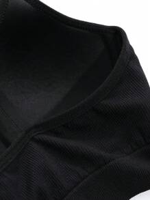 DAZY Seamless Wireless Padded Bra , Black - Black - View 9