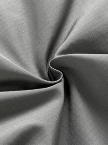 Manfinity VCAY Men's Loose Drawstring Waist Woven Shorts, Summer - Grey - View 7