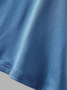 Dames Casual Effen Kleur Korte Mouw T-shirt, Zomer