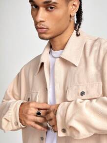 Manfinity VCAY 男士宽松长袖梭织外套，适合秋冬