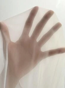 Modelyn 蝴蝶裝飾網紗襯衫（不含內搭背心） - 白色 - 查看 7