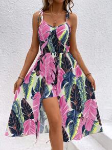 Breezaya 热带印花连体衣 连体衣，春夏 - 粉色 - 查看 1