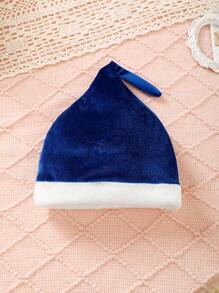 Baby Girls' Casual Solid Color Long Sleeve Dress - Blue - View 7