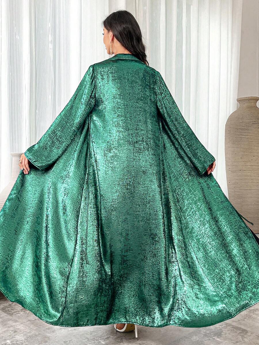 Al Najma 女士简约日常长袖阿拉伯长袍，朴素优雅的风格，适合日常休闲/工作/度假/晚会/婚礼宾客