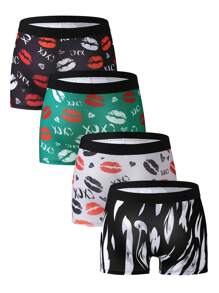 男士全印花腰带三角内裤