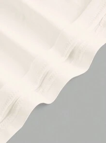 Slaydiva 女士休闲纯色百搭方领背心，适合夏季穿着 - 米色 - 查看 4