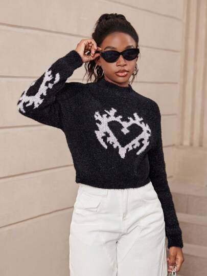 SHEIN Teen Girl Short Sweater For Spring, Summer And Fall, College Style Fashion, Casual And Suitable For Home, Outing, Gathering, Back To School And Shopping